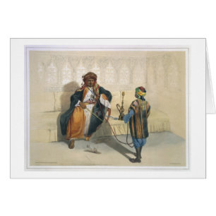 Un cheik arabe Smoking, illustration 'du Val