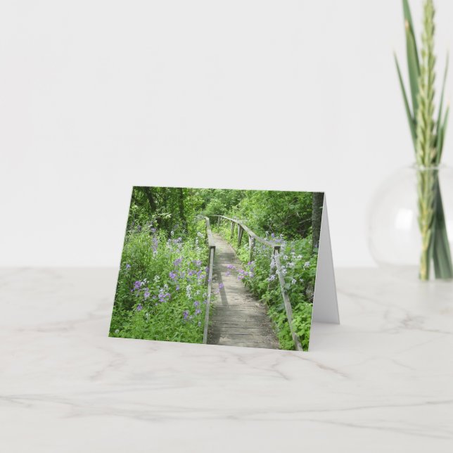 Un chemin moins pris carte de note d'anniversaire (Devant)