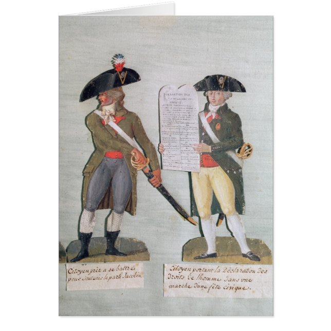 Un citoyen prêt à combattre et un citoyen (Devant)