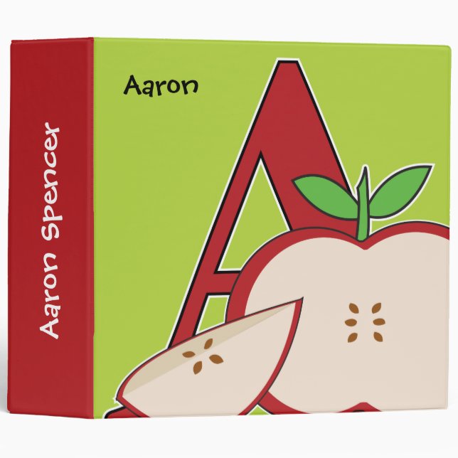 Un Classeur Alphabet pour enfants (Devant/Côté)