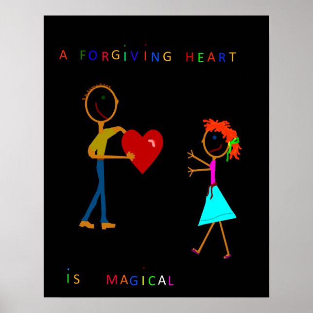 Un Coeur Pardonneur est une affiche magique (Devant)