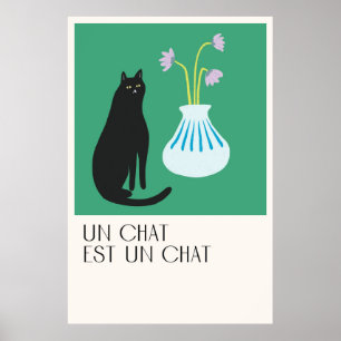 Un Conversation Est Un Conversation Poster de chat