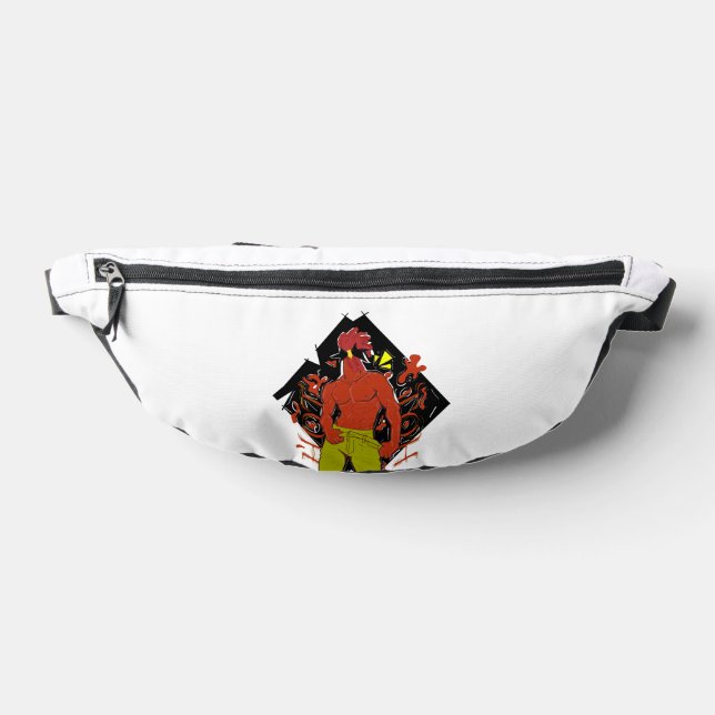 Un coq chaud dans un style pop art. (Poser)