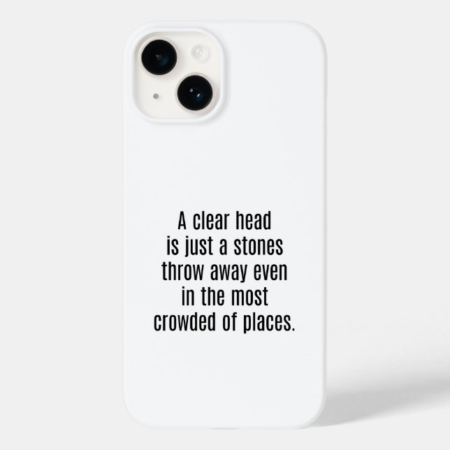 Un coque iphone en tête clair (Verso)