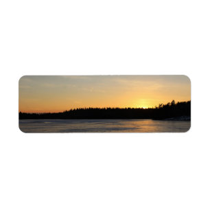 Un coucher du soleil gelé