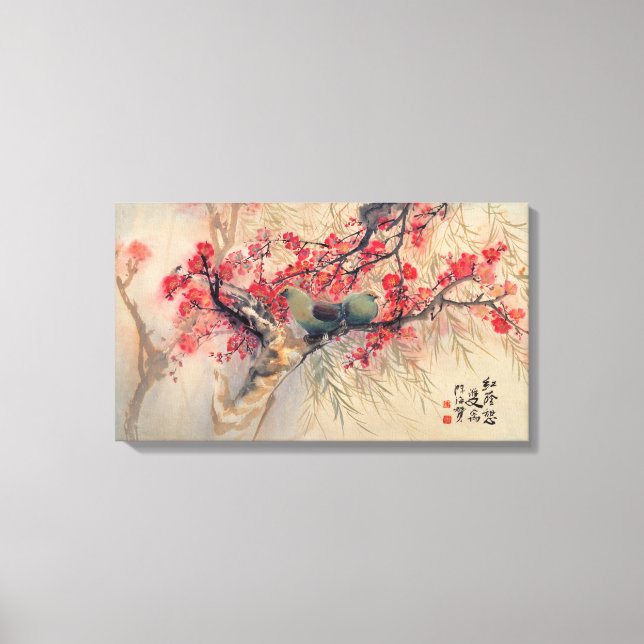Un couple en toile de printemps (Recto)