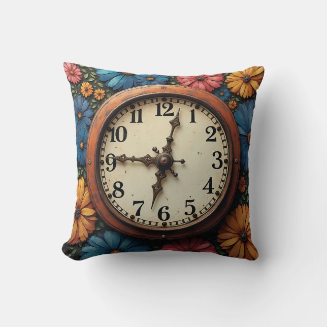 un coussin coussin à horloge (Recto)