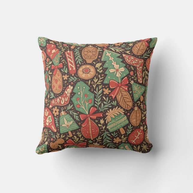 un coussin de Noël émotionnel (Verso)