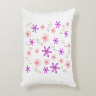 Un Coussin fleuri en coton