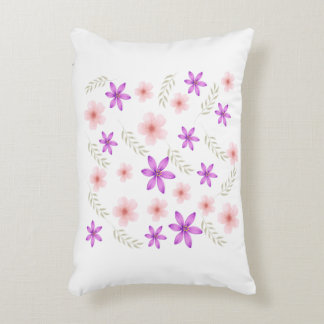 Un Coussin fleuri en coton