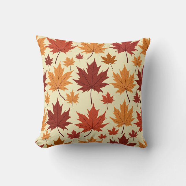 Un coussin motif d'érable (Recto)