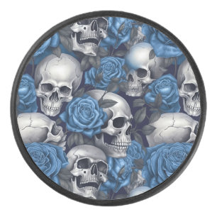 Un crâne et une série Rose 12