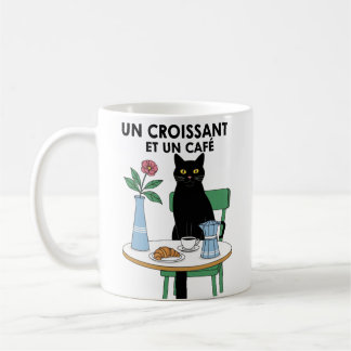 Un Croissant Cat  Coffee Mug