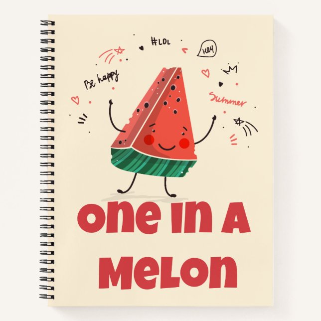 Un dans un Melon - Carnet de pastèque (Devant)