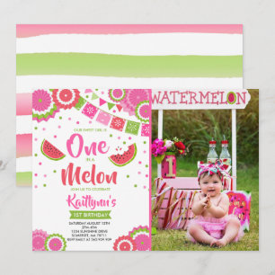 Un Dans Un Melon Invitation Fête Melon
