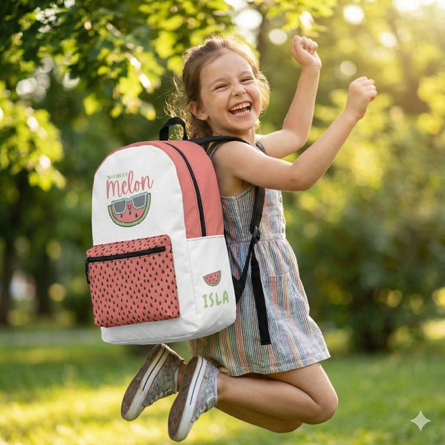 Un Dans Un Sac À Dos Melon (Empower someone special with this, "One in a melon" personalized backpack! )