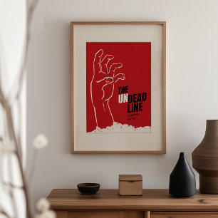 Un délai - poster de film d'horreur Vintage