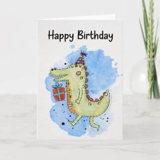 Un dessin animal ludique pour une carte d'annivers