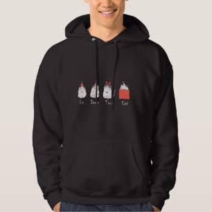 Un Deux Trois Cat Cute Kitten Kitty Lover Christma Hoodie