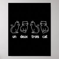Un Deux Trois Cat - French Cat Lover Kitty Owner