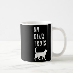 Un Deux Trois Cat Shirt Funny French Teacher Gift Coffee Mug