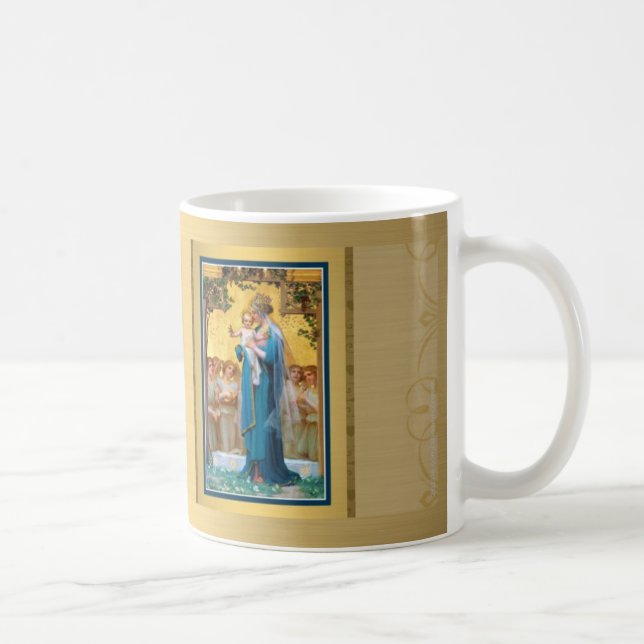Un DIEU de VIERGE MARIE VOUS BÉNISSENT tasse de (Droite)