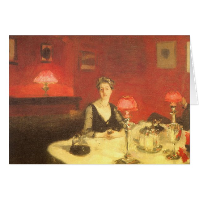 Un dîner table de nuit par John Singer Sargent (Devant horizontal)