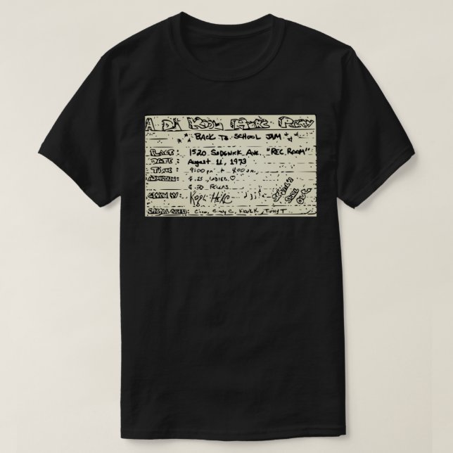 Un DJ Kool Herc Party Classic T-Shirt (Design devant)