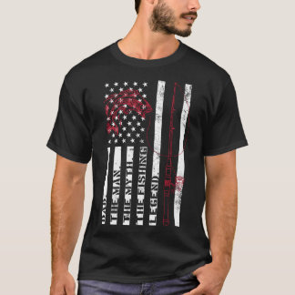 Un Don De T-shirt De Pêche Pour Papa Fisherman