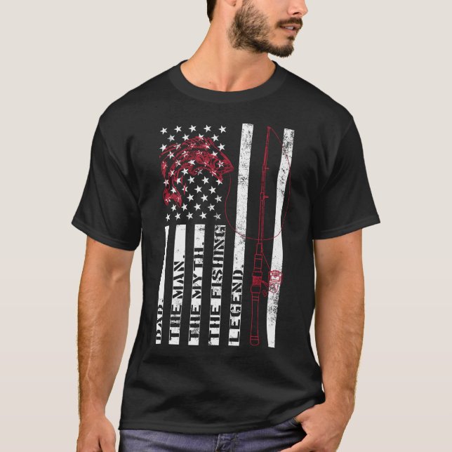 Un Don De T-shirt De Pêche Pour Papa Fisherman (Devant)