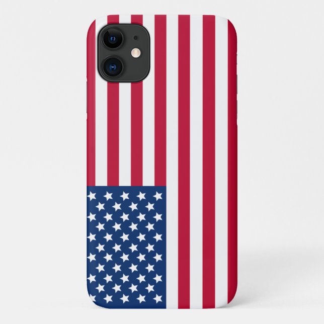 Un drapeau américain - Une étui téléphonique patri (Dos)