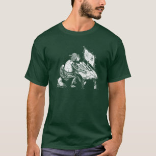 Un elfe d'Acorn jouant sur T-shirt ordinateur