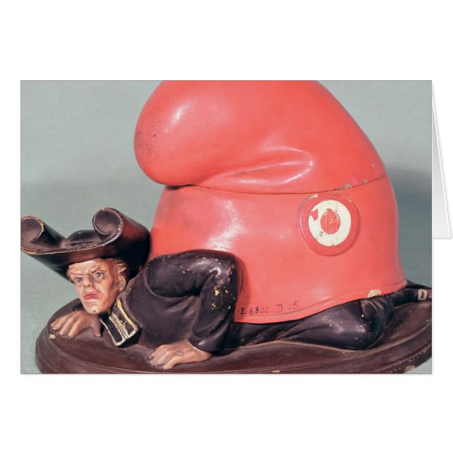 Un encrier encastré ou un pot de tabac (Devant horizontal)