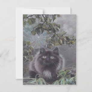 Un endroit calme - Carte postale Kitten et Spiderw