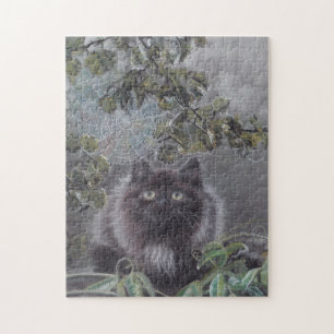 Un endroit calme - Cat et Spiderweb Puzzle