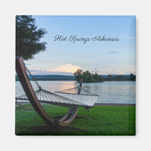 Un Endroit Pour Se Détendre Le Magnet Carré (Devant)