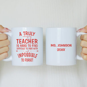 Un enseignant vraiment Extraordinaire Mug café rou