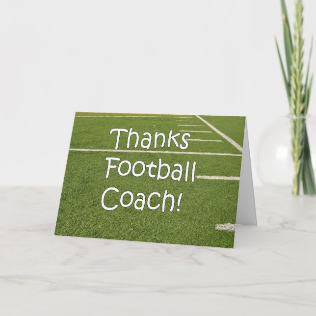 Un entraîneur de football Merci grâce au jeu sur l (Devant)