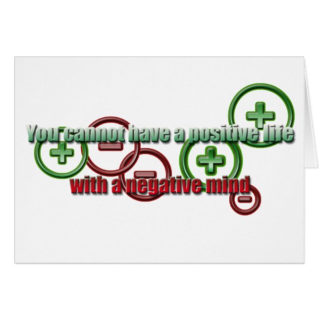 Un esprit négatif positif pour la vie (Devant Horizontal)