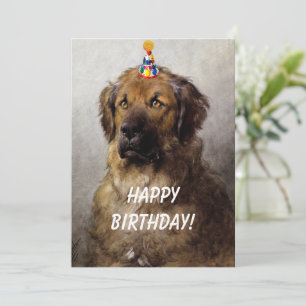 Un exploit de carte d'anniversaire. Leonberger d'O