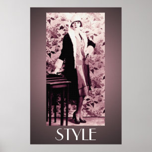 Un fabuleux Flapper 36 x 24 Poster