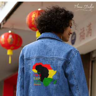 Un Fier Noir Femme Noir Mois d'Histoire Drapeau