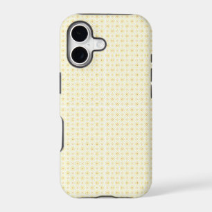 un fond jaune et blanc avec des petits cercles