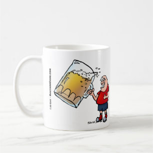 Un Gars Drôle Avec Seulement Une GRANDE Mug De Caf
