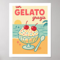 Un Gelato Grazie Retro Ice Cream Beach Tropical
