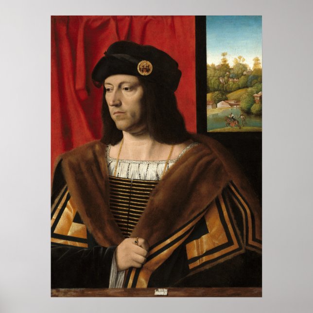 Un Gentleman - Bartolomeo Veneto Poster d'art (Devant)