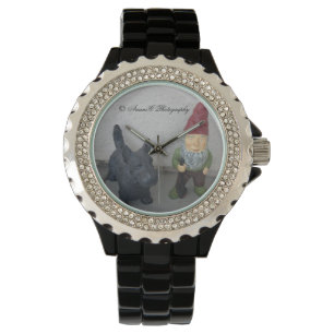Un gnome et sa montre à chien