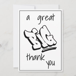 Un grand Merci audacieux Texte de typographie noir