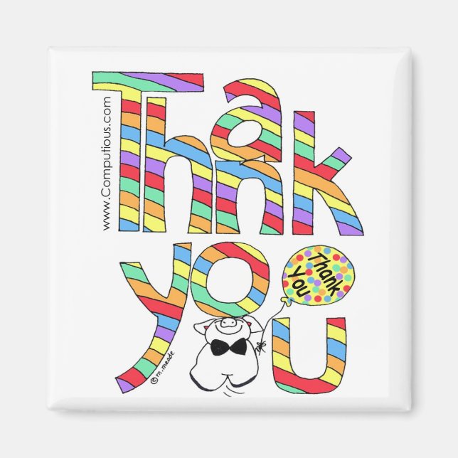 "UN GRAND Merci !" Magnet (Devant)