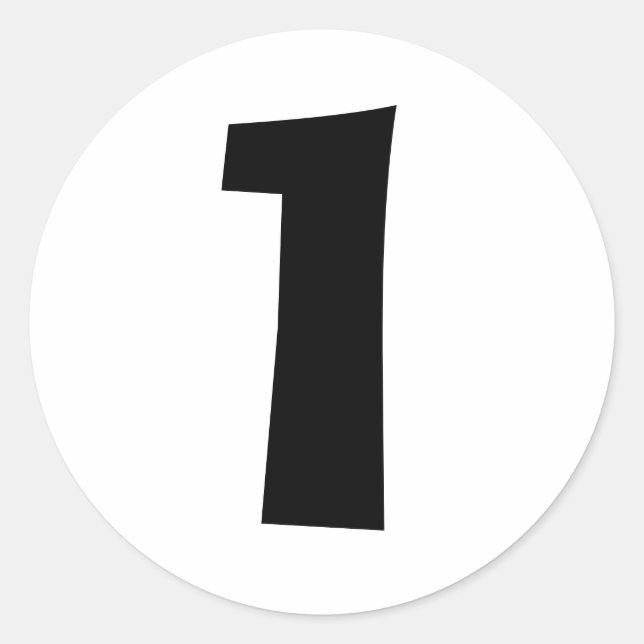 Un grand Stickers rond blanc numérique par Janz (Devant)